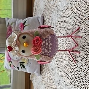 Valentine's Bird with Metal Feer